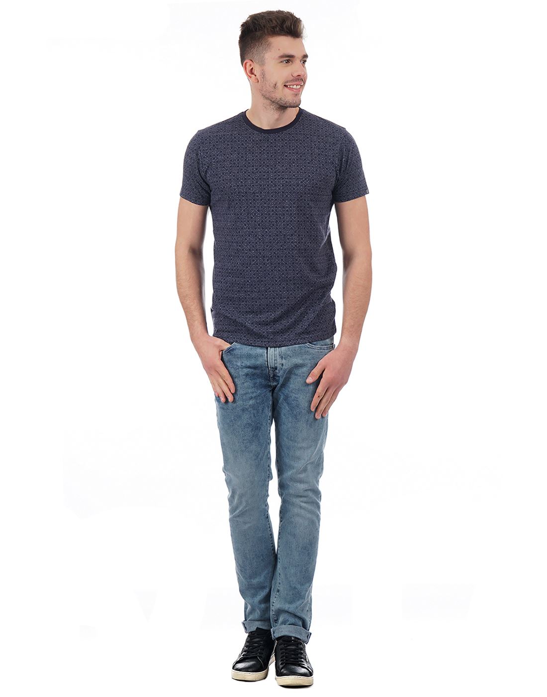 Pepe Jeans London Men Solid Casual Wear T-Shirt